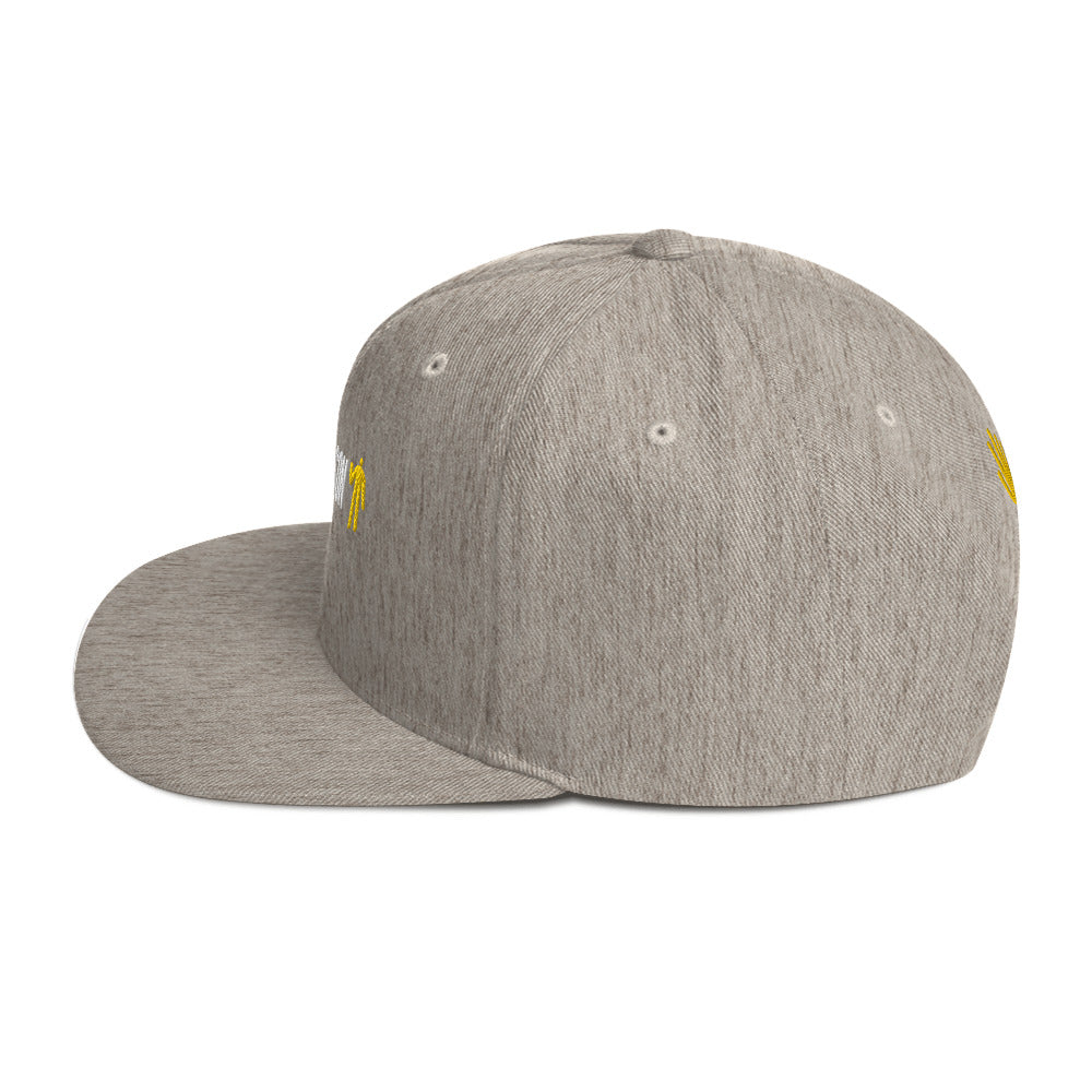 Snapback Hat - Yellow Logo