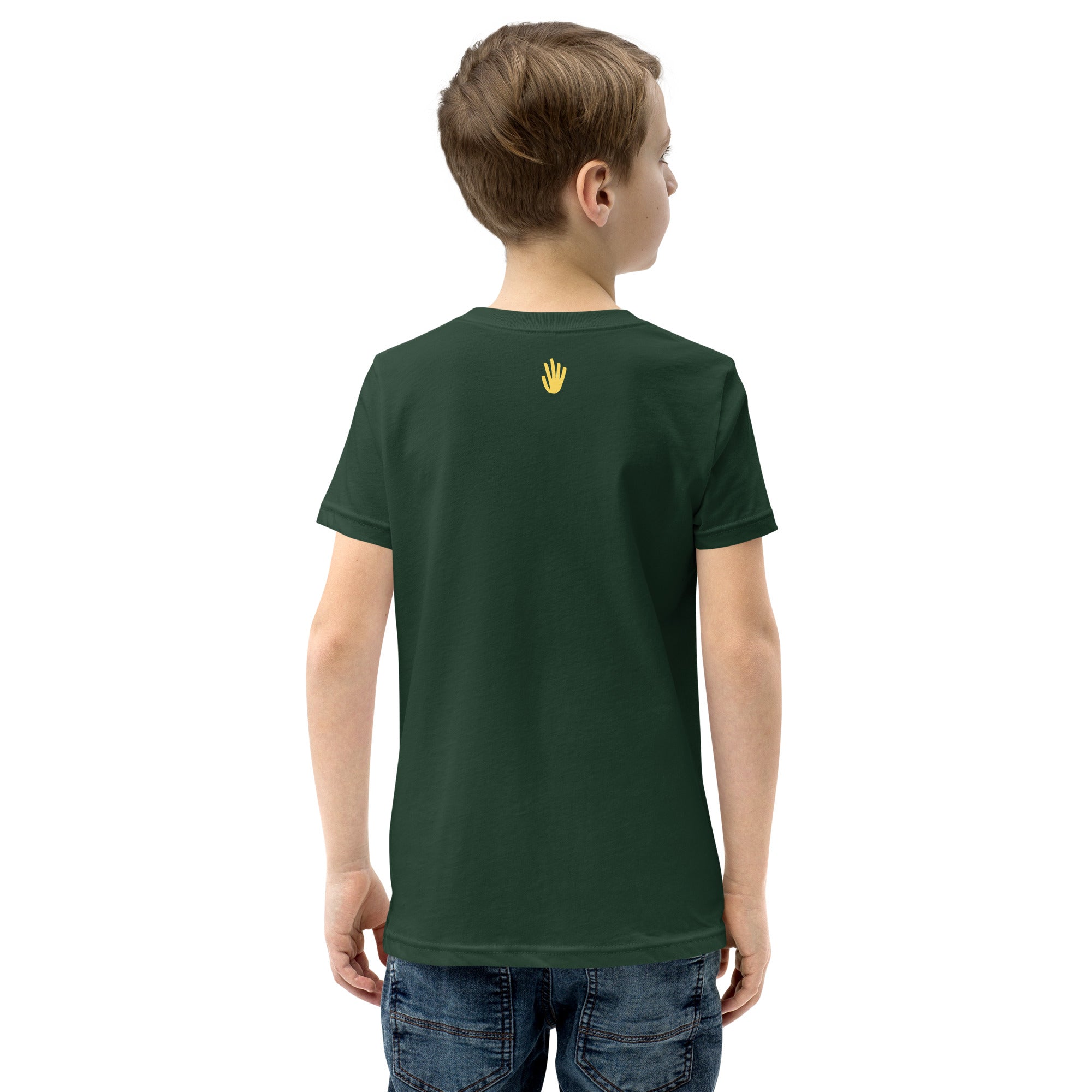 Youth Short Sleeve T-Shirt - Yellow Logo