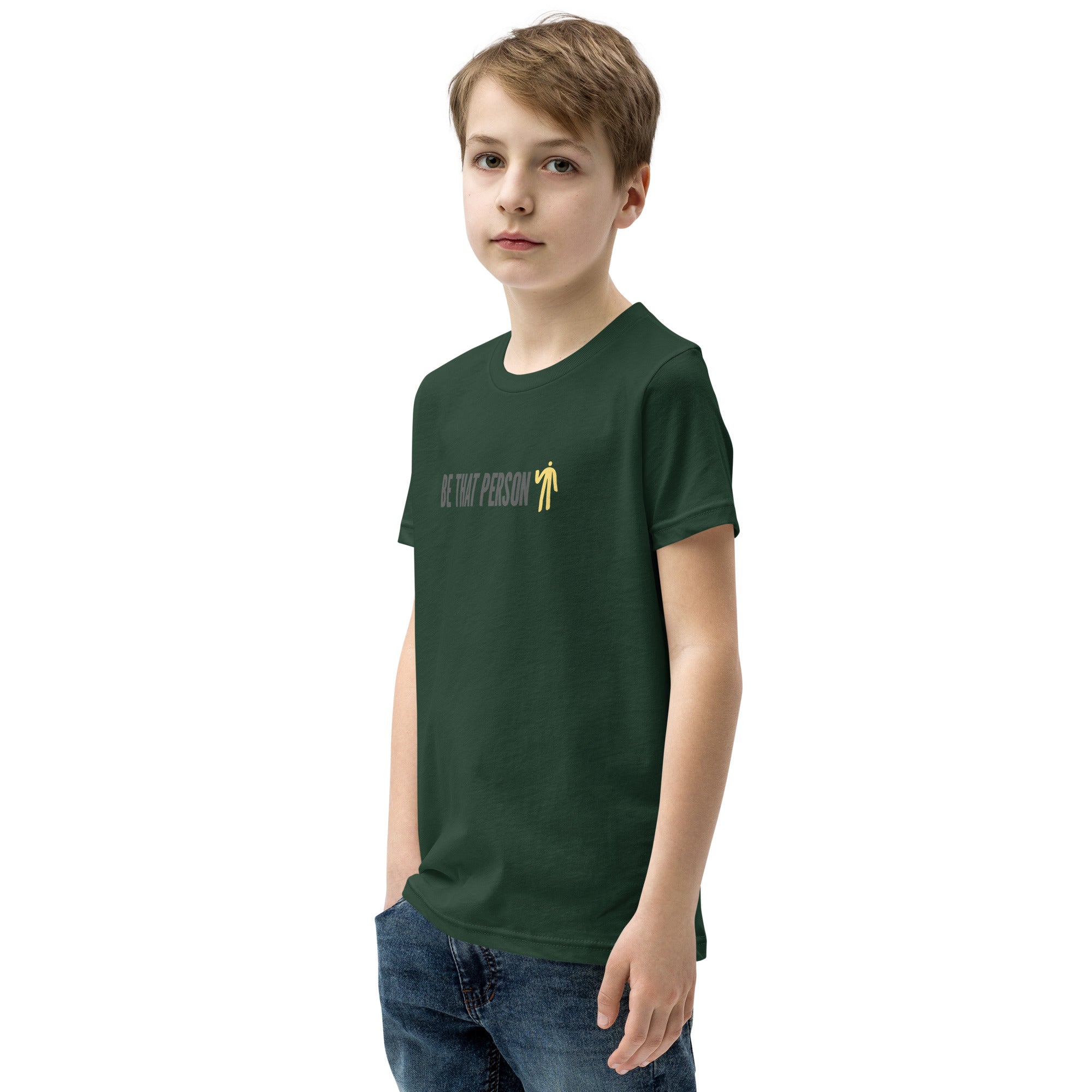 Youth Short Sleeve T-Shirt - Yellow Logo