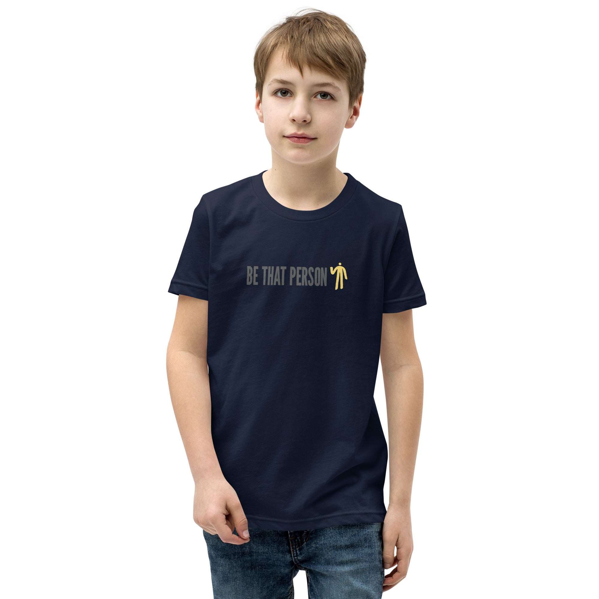 Youth Short Sleeve T-Shirt - Yellow Logo