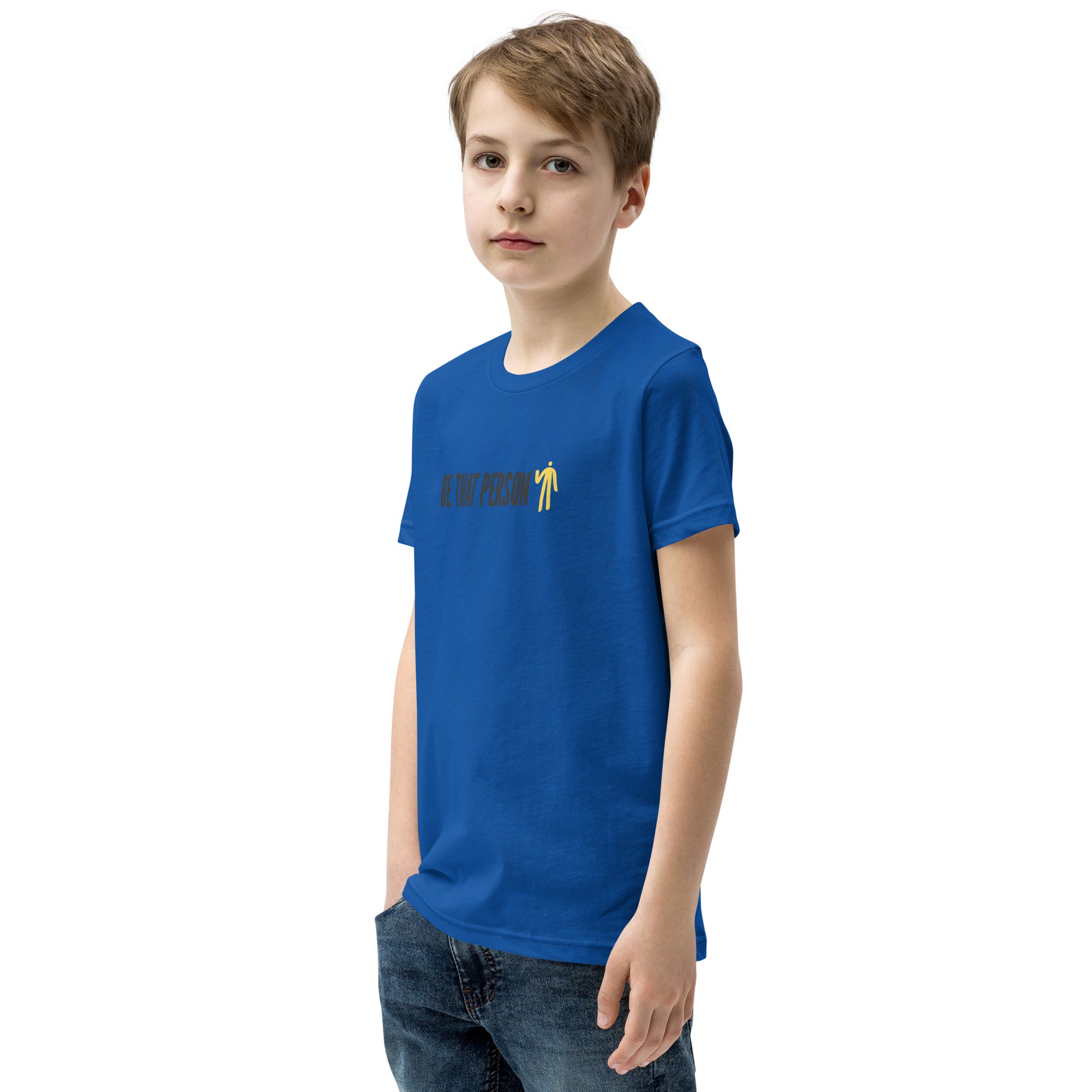 Youth Short Sleeve T-Shirt - Yellow Logo