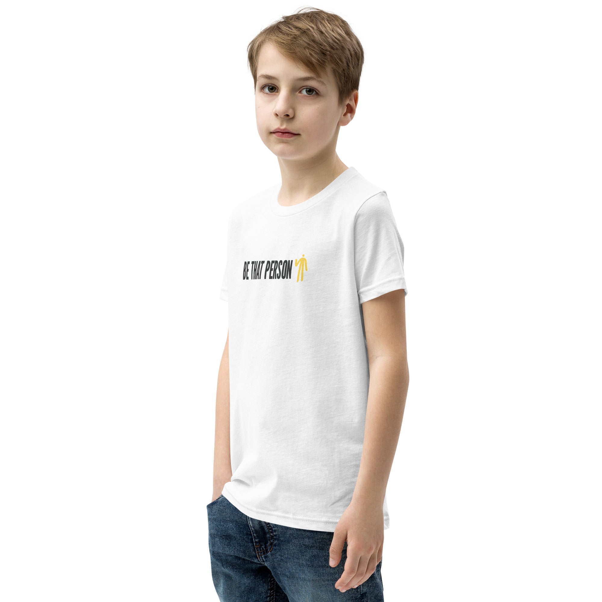 Youth Short Sleeve T-Shirt - Yellow Logo