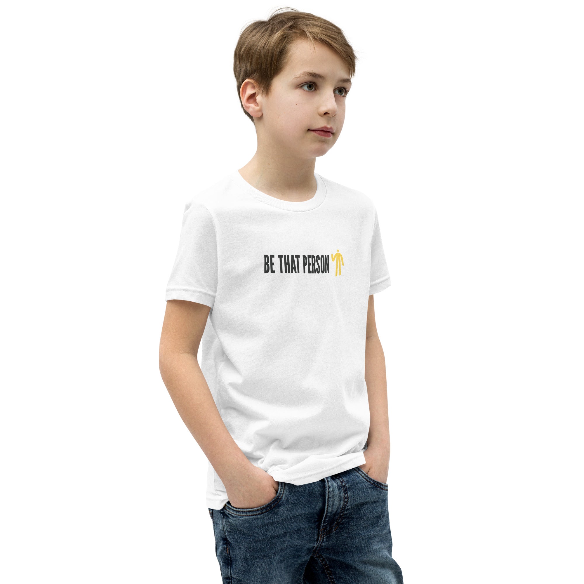 Youth Short Sleeve T-Shirt - Yellow Logo